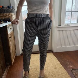 Max Mara  Black and White Houndstooth Pants